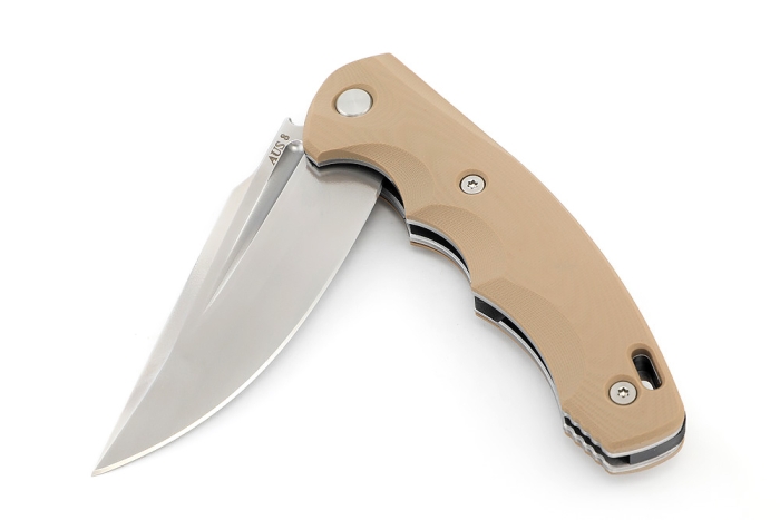 Нож складной Фантом AUS-8 G10 бежевая