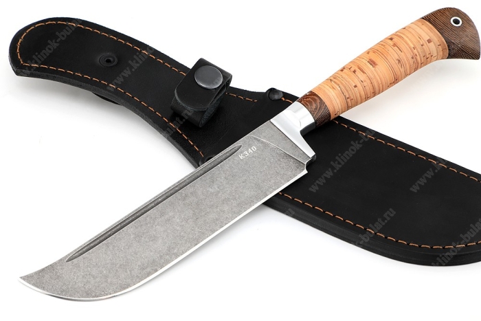 Нож Узбек-2 (К340, рукоять береста)