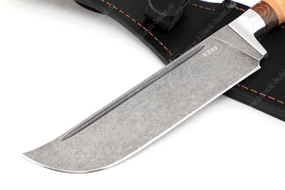Нож Узбек-2 (К340, рукоять береста)