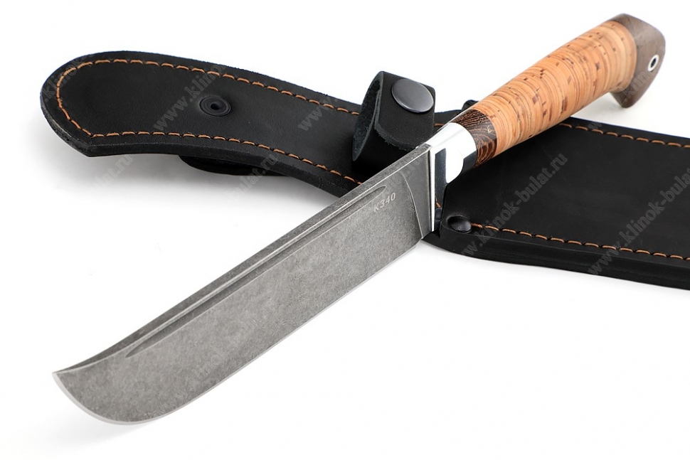 Нож Узбек-2 (К340, рукоять береста)