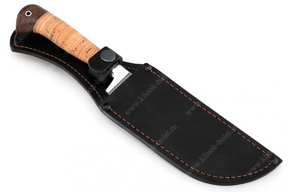 Нож Узбек-2 (К340, рукоять береста)