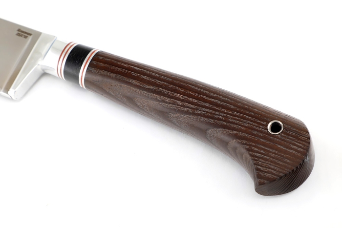 Нож Узбек (95х18, вставка черный граб, ясень термоциклированный)