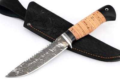Нож Судак большой (D2, береста)