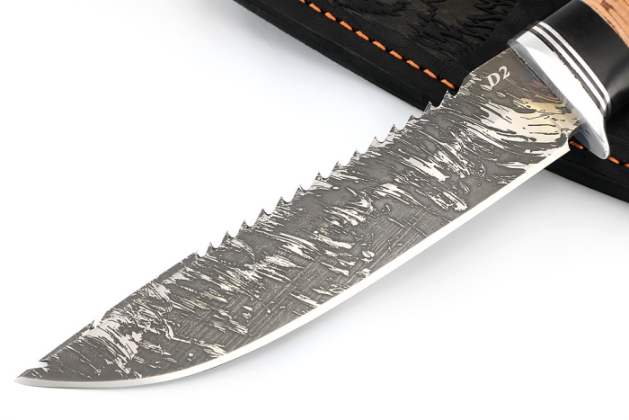 Нож Судак большой (D2, береста)