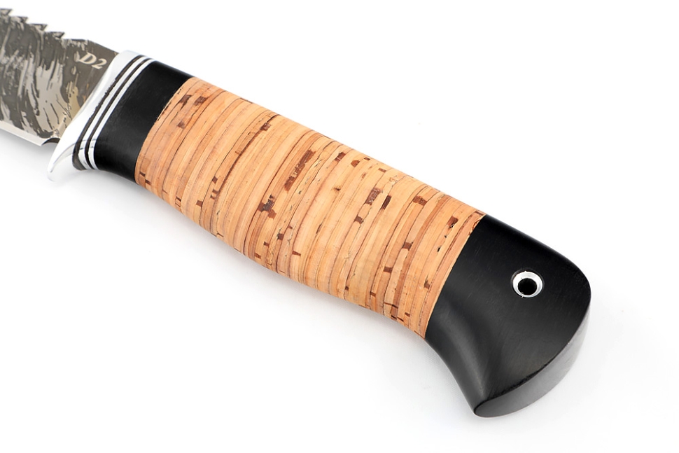 Нож Судак большой (D2, береста)