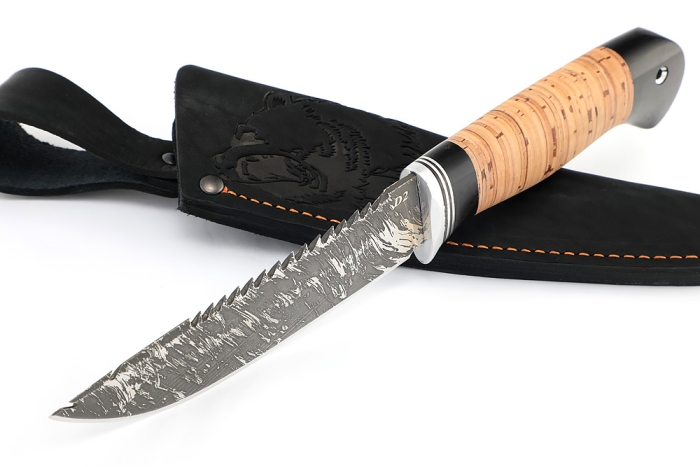 Нож Судак большой (D2, береста)