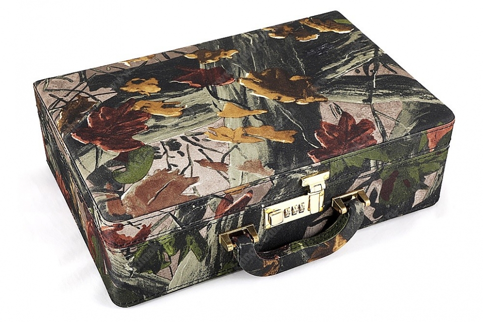 Подарочный набор Походный (кейс обтянутый камуфляжной тканью)