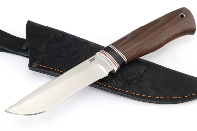 Нож Соболь (95Х18, вставка черный граб, ясень термоциклированный)