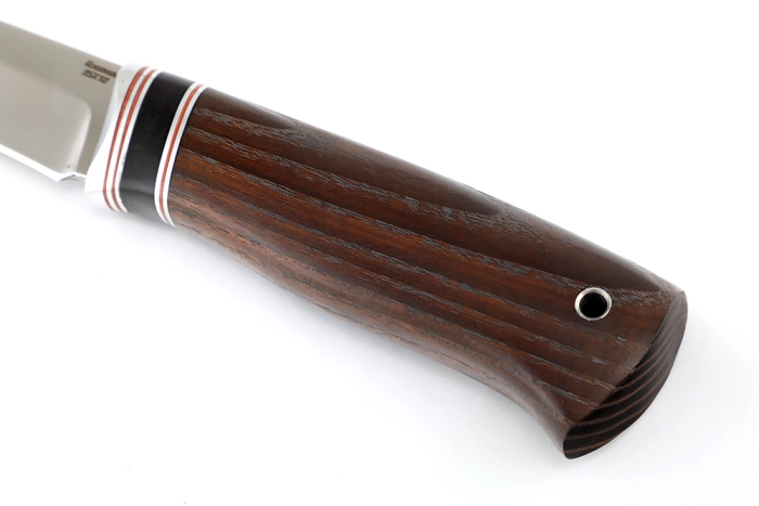 Нож Соболь (95Х18, вставка черный граб, ясень термоциклированный)