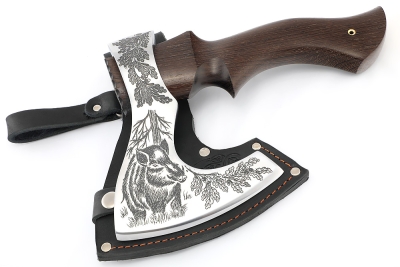 Топор Оберег (композитный сплав У10+ХВГ, художественная гравировка, рукоять - венге)
