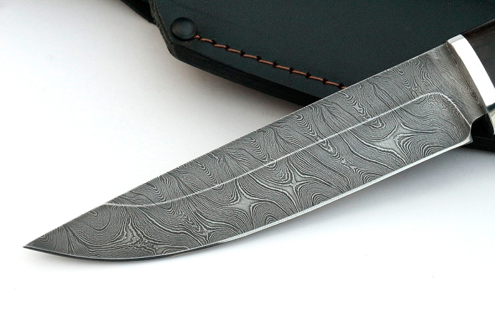 Нож Стрела (дамаск, карельская берёза)