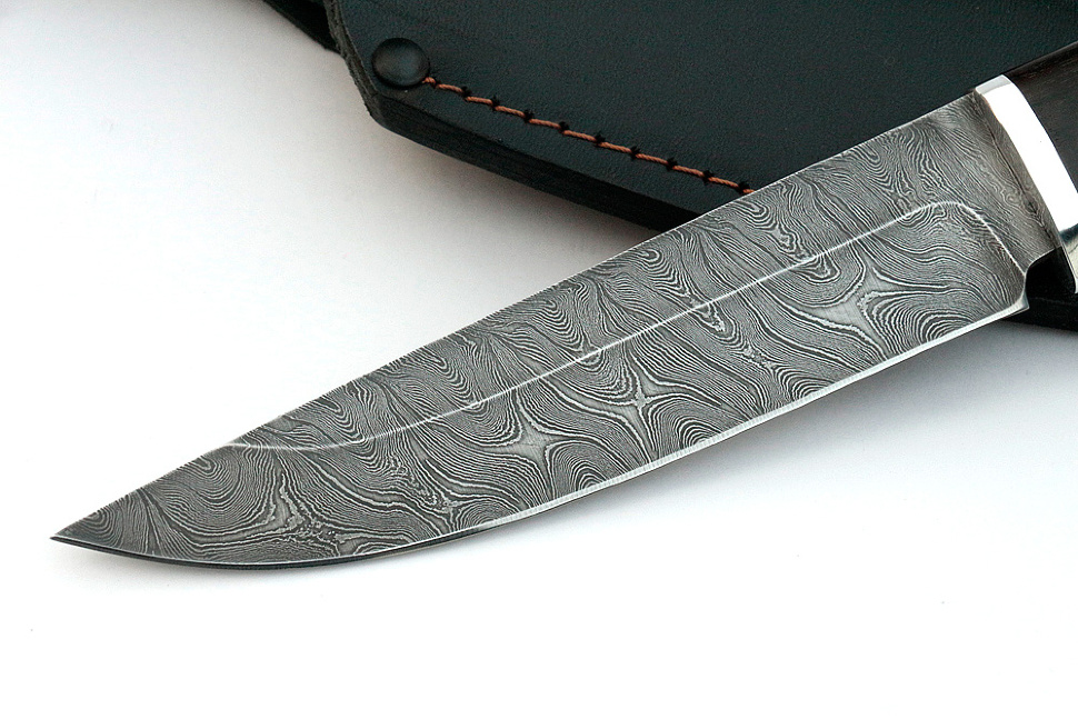 Нож Стрела (дамаск, карельская берёза)