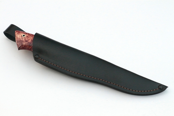 Нож Стрела (дамаск, карельская берёза)