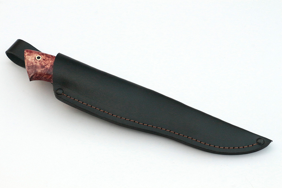 Нож Стрела (дамаск, карельская берёза)