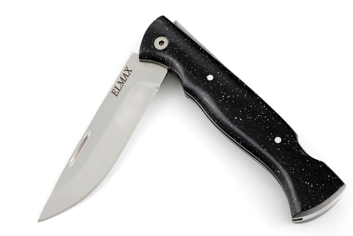 Нож складной Волк сталь Elmax рукоять акрил - звёздное небо