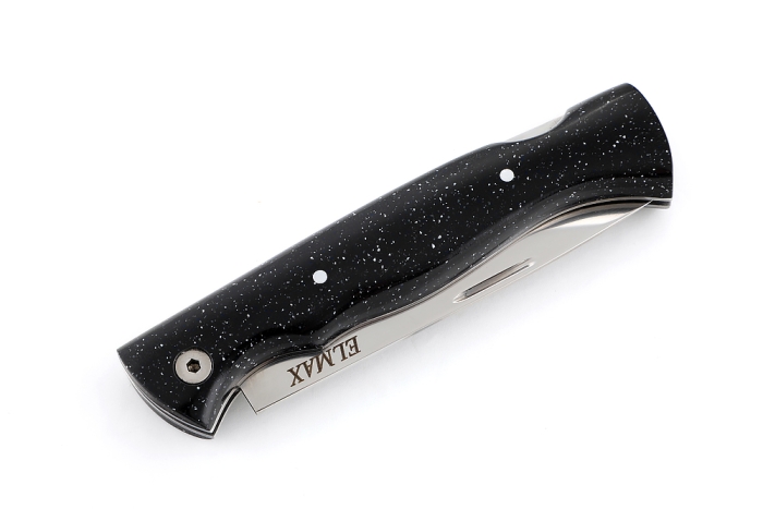 Нож складной Волк сталь Elmax рукоять акрил - звёздное небо