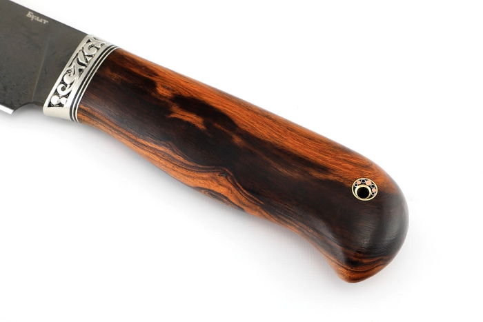 Нож Глухарь (булат, железное дерево) формованные ножны