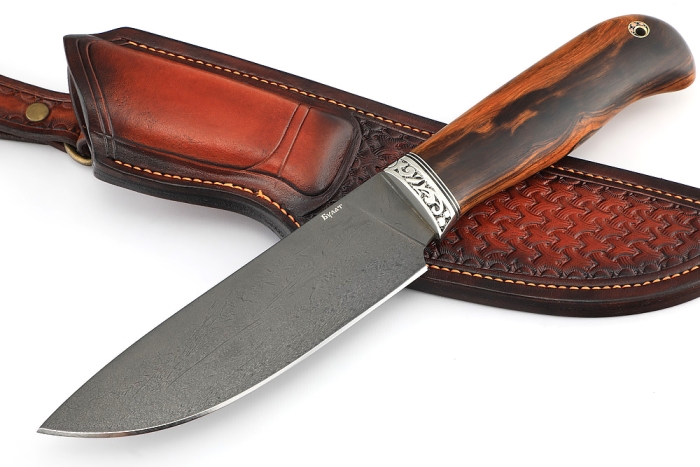 Нож Глухарь (булат, железное дерево) формованные ножны