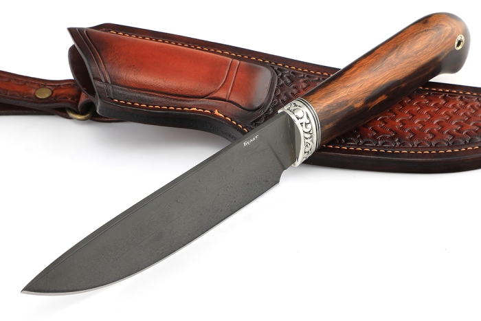 Нож Глухарь (булат, железное дерево) формованные ножны
