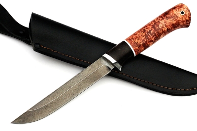 Нож Зубатка-2 (ХВ5-Алмазка, карельская берёза)