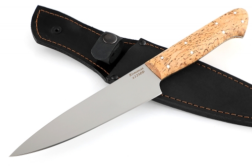 Нож Шеф-повар №8 (х12МФ, цельнометаллический; рукоять - карельская берёза) распродажа 