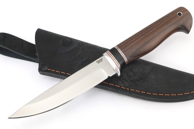 Нож Пантера (95Х18, вставка черный граб, ясень термоциклированный)