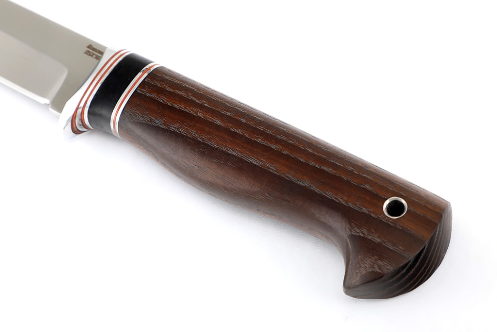 Нож Пантера (95Х18, вставка черный граб, ясень термоциклированный)