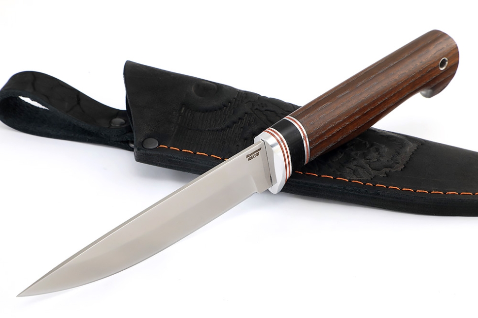 Нож Пантера (95Х18, вставка черный граб, ясень термоциклированный)