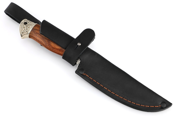 Нож Пантера (порошковая сталь Elmax, железное дерево - мельхиор)