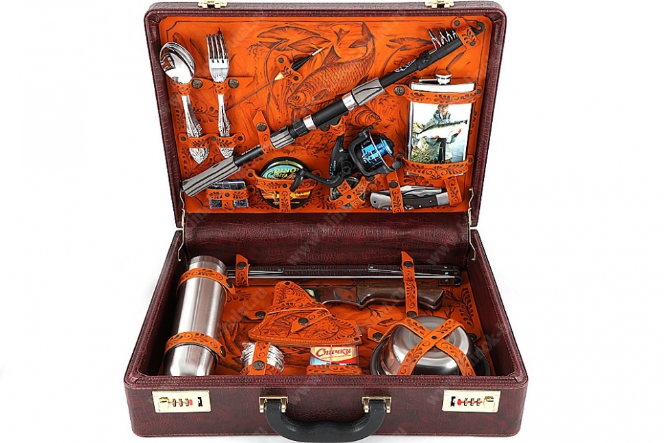 Подарочный набор в дипломате Рыбацкий