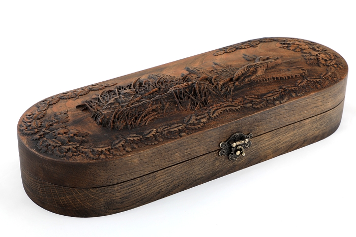 Футляр для ножа №2 (дерево - бук) утиная охота