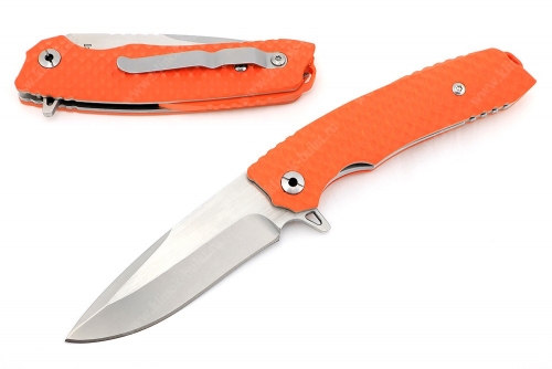 Складной нож Ярость сталь D2 рукоять G10 оранжевая 