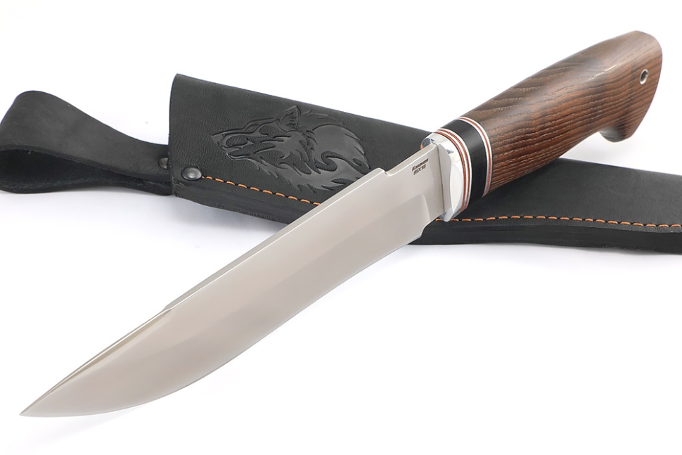 Нож Викинг (95Х18, вставка черный граб, ясень термоциклированный)