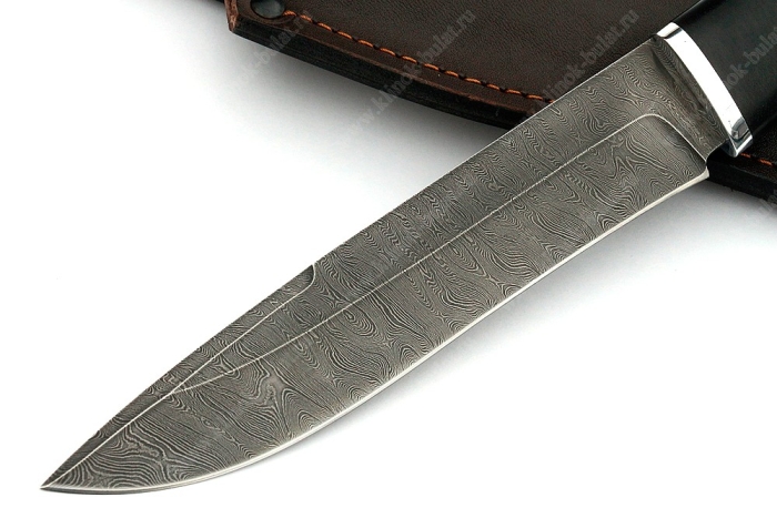 Нож Таран (дамаск, карельская берёза)
