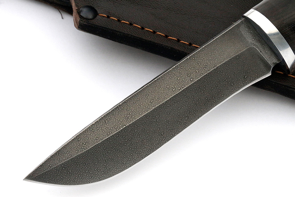 Нож Соболь (ХВ5-Алмазка, чёрный граб)