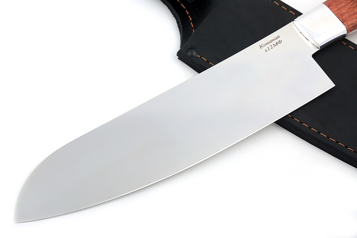 Нож Шеф-повар №11 (х12МФ, цельнометаллический; рукоять - бубинга)