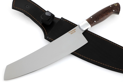 Нож Шеф-повар №1 (95х18, цельнометаллический; рукоять - венге) спуски от обуха