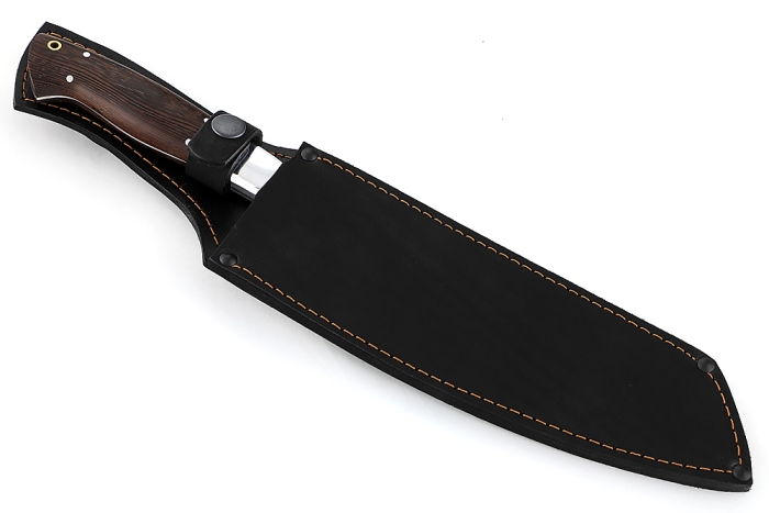 Нож Шеф-повар №1 (95х18, цельнометаллический; рукоять - венге) спуски от обуха