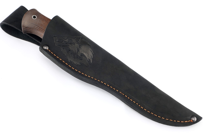 Нож Скорпион (95х18, вставка черный граб, ясень термоциклированный)