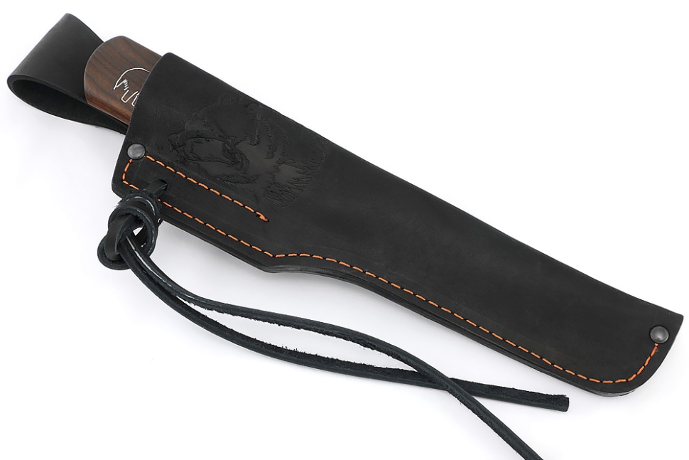 Нож Северный №2 (N690, кованый дол, ясень термоциклированный с инкрустацией)