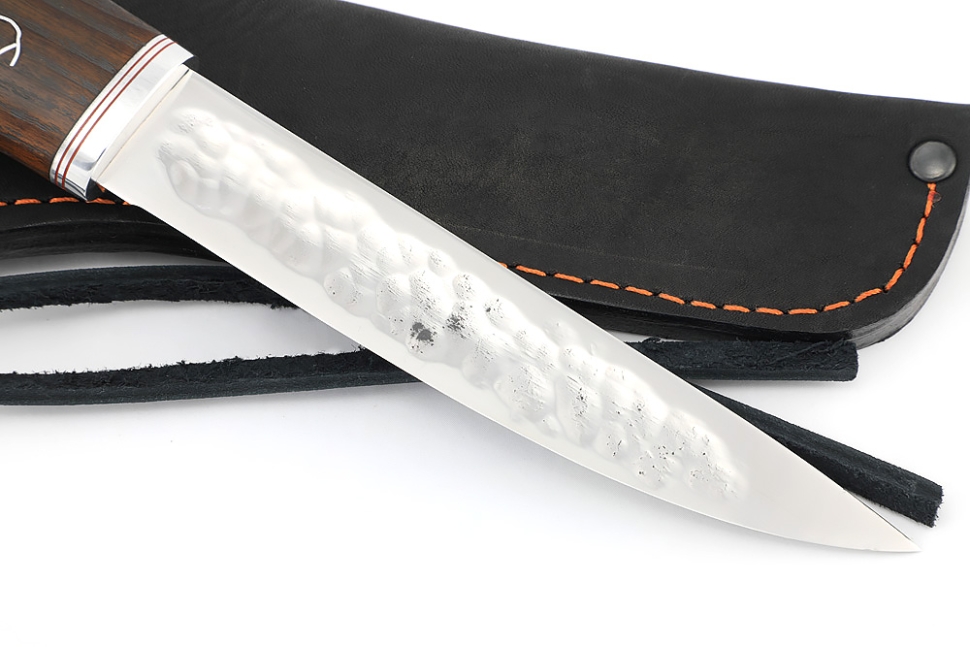 Нож Северный №2 (N690, кованый дол, ясень термоциклированный с инкрустацией)