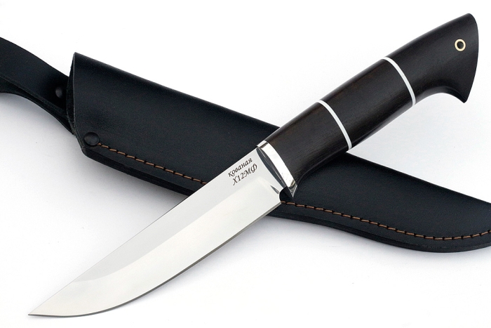 Нож Стрела (х12мф, чёрный граб)