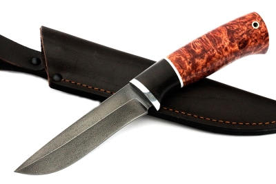 Нож Соболь (ХВ5-Алмазка, карельская берёза)