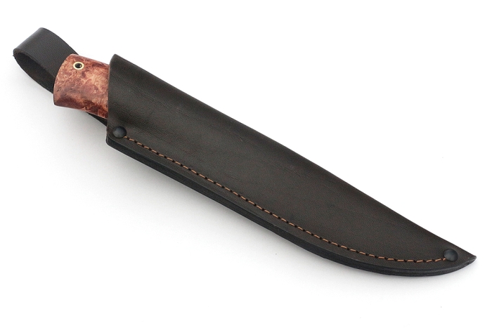 Нож Соболь (ХВ5-Алмазка, карельская берёза)