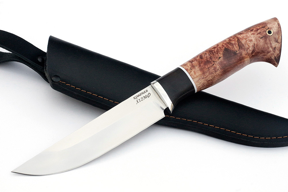 Нож Стрела (х12МФ, карельская берёза)