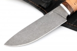 Нож Глухарь (К340, рукоять береста) - Клинок охотничьего ножа Глухарь из стали К340