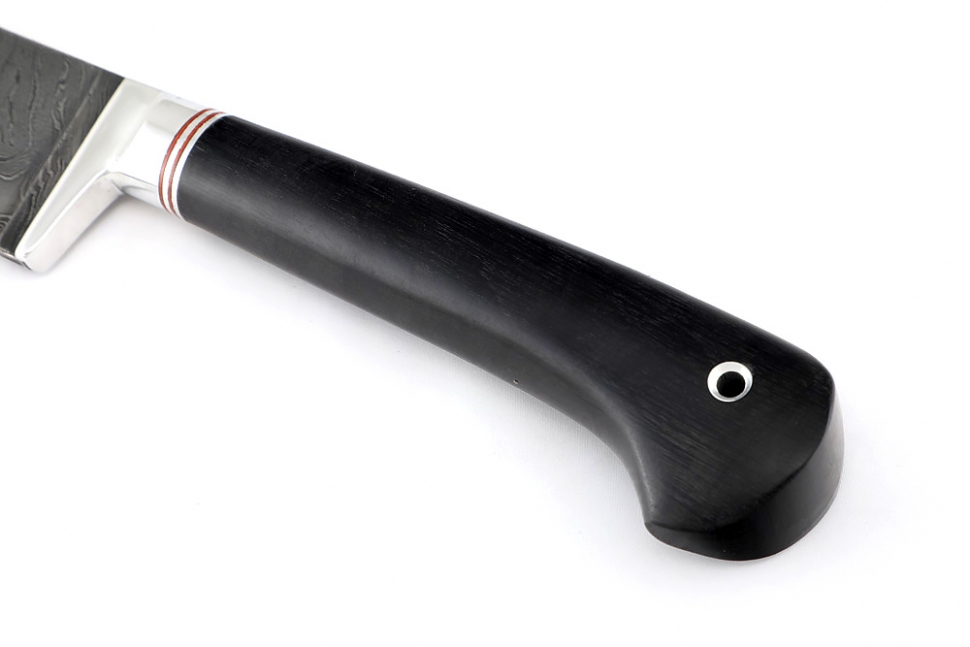 Нож Узбек (дамаск, чёрный граб)