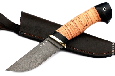 Нож Барсук (булат, береста)