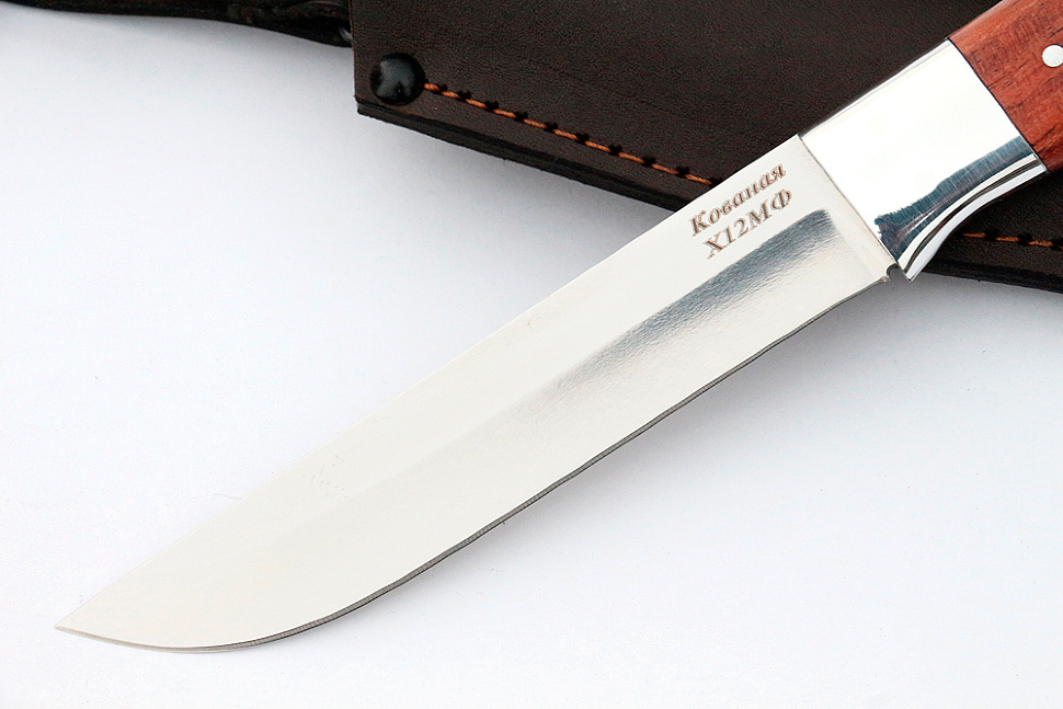 Нож Шеф-повар №4 (х12МФ, цельнометаллический; рукоять - бубинга)