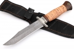 Нож Гладиатор (К340, рукоять береста) - Фото ножа Гладиатор сталь К340 рукоять береста